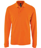 SOL'S Perfect Long Sleeve Piqué Polo Shirt | Orange