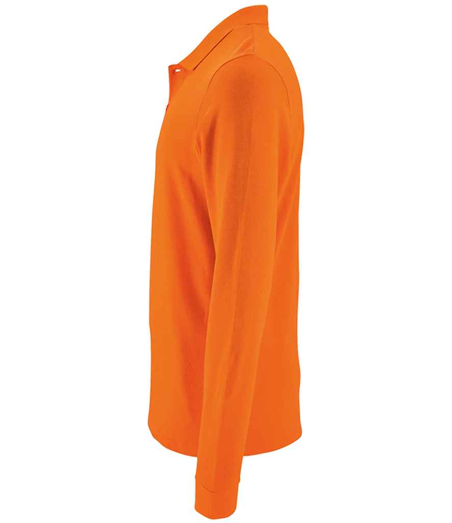 SOL'S Perfect Long Sleeve Piqué Polo Shirt | Orange