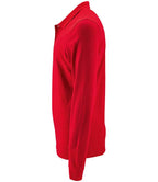 SOL'S Perfect Long Sleeve Piqué Polo Shirt | Red