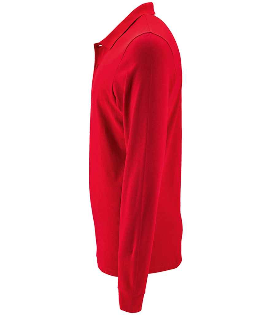 SOL'S Perfect Long Sleeve Piqué Polo Shirt | Red
