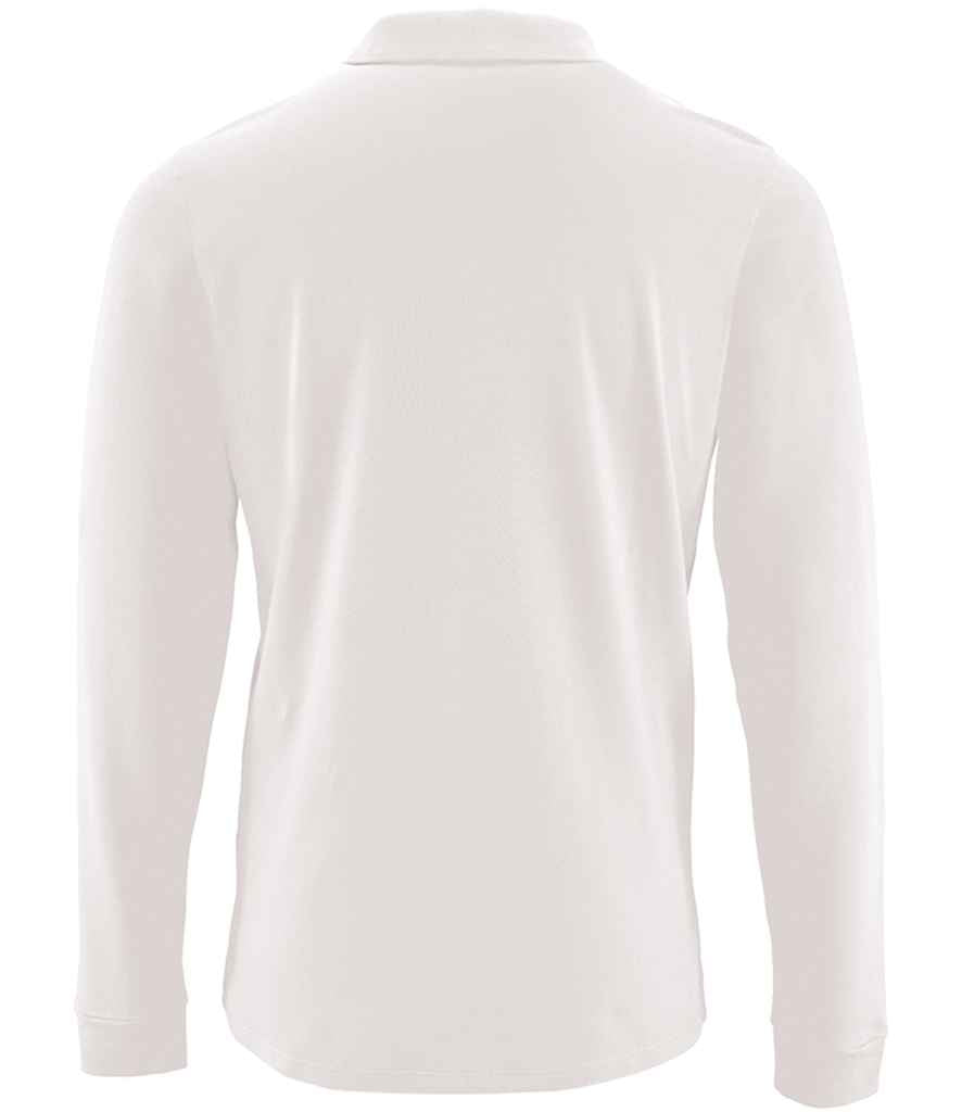 SOL'S Perfect Long Sleeve Piqué Polo Shirt | White