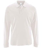 SOL'S Perfect Long Sleeve Piqué Polo Shirt | White
