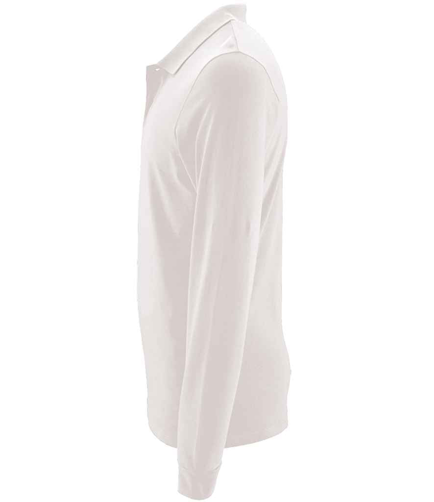 SOL'S Perfect Long Sleeve Piqué Polo Shirt | White
