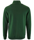 SOL'S Stan Contrast Zip Neck Sweatshirt | Bottle Green