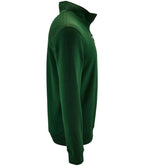 SOL'S Stan Contrast Zip Neck Sweatshirt | Bottle Green