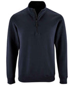 SOL'S Stan Contrast Zip Neck Sweatshirt | French Navy
