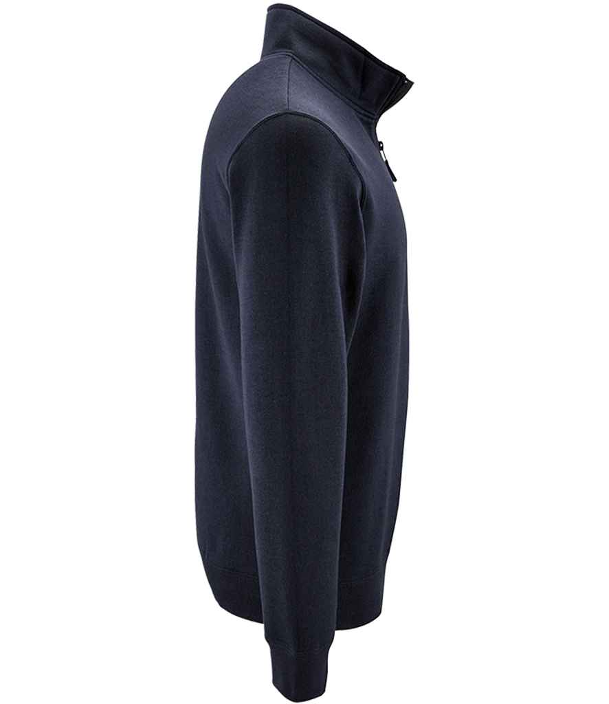 SOL'S Stan Contrast Zip Neck Sweatshirt | French Navy