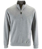 SOL'S Stan Contrast Zip Neck Sweatshirt | Grey Marl