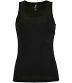 SOL'S Ladies Sporty Performance Tank Top | Black