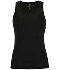 SOL'S Ladies Sporty Performance Tank Top | Black