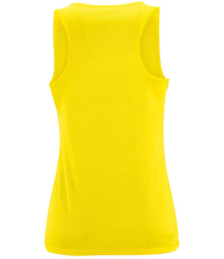 SOL'S Ladies Sporty Performance Tank Top | Neon Yellow