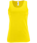 SOL'S Ladies Sporty Performance Tank Top | Neon Yellow