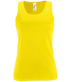 SOL'S Ladies Sporty Performance Tank Top | Neon Yellow