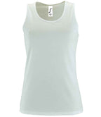 SOL'S Ladies Sporty Performance Tank Top | White
