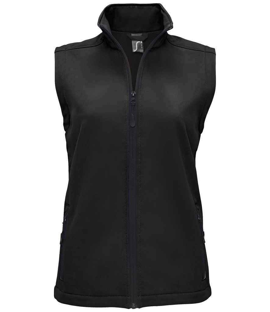 SOL'S Ladies Race Soft Shell Bodywarmer | Black