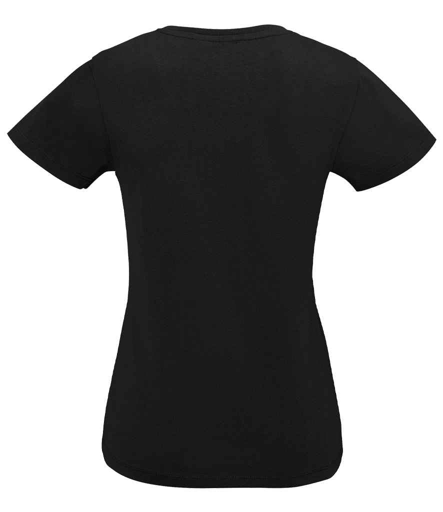 SOL'S Ladies Imperial V Neck T-Shirt | Deep Black