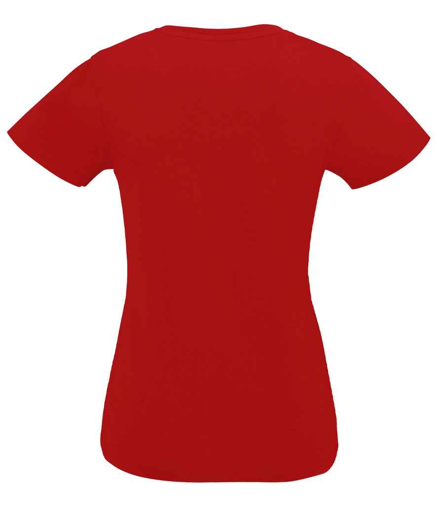 SOL'S Ladies Imperial V Neck T-Shirt | Red