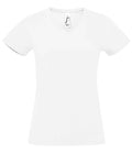 SOL'S Ladies Imperial V Neck T-Shirt | White
