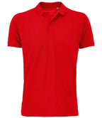 SOL'S Planet Organic Piqué Polo Shirt | Red