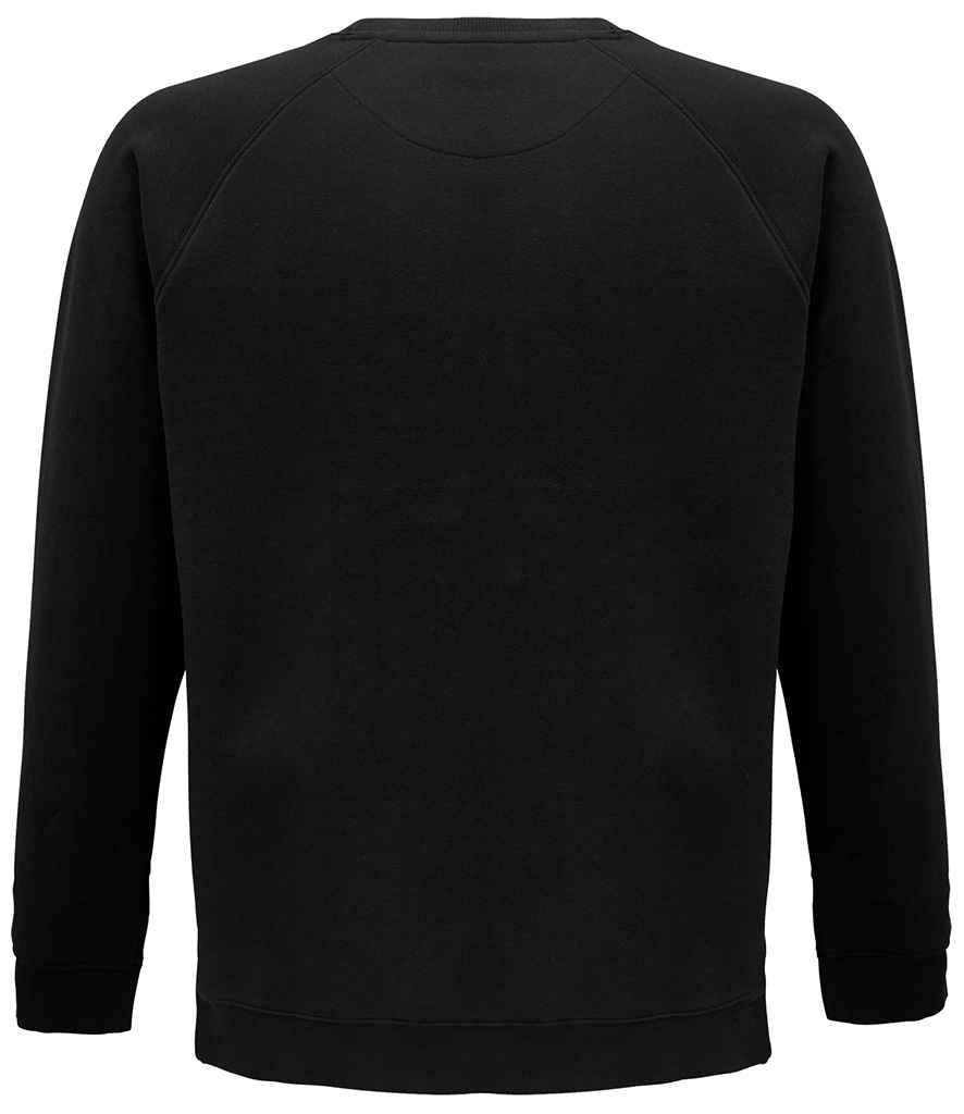 SOL'S Unisex Space Organic Raglan Sweatshirt | Black