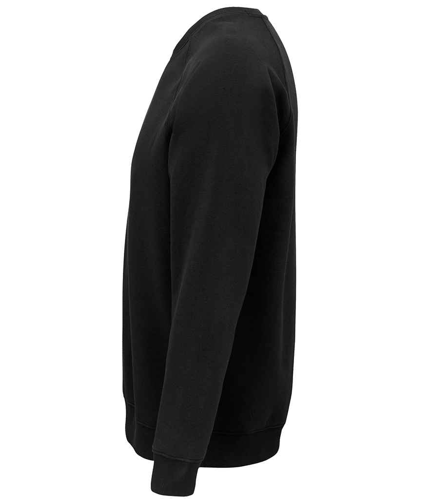 SOL'S Unisex Space Organic Raglan Sweatshirt | Black