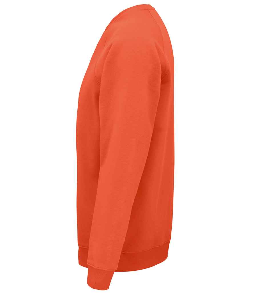 SOL'S Unisex Space Organic Raglan Sweatshirt | Burnt Orange