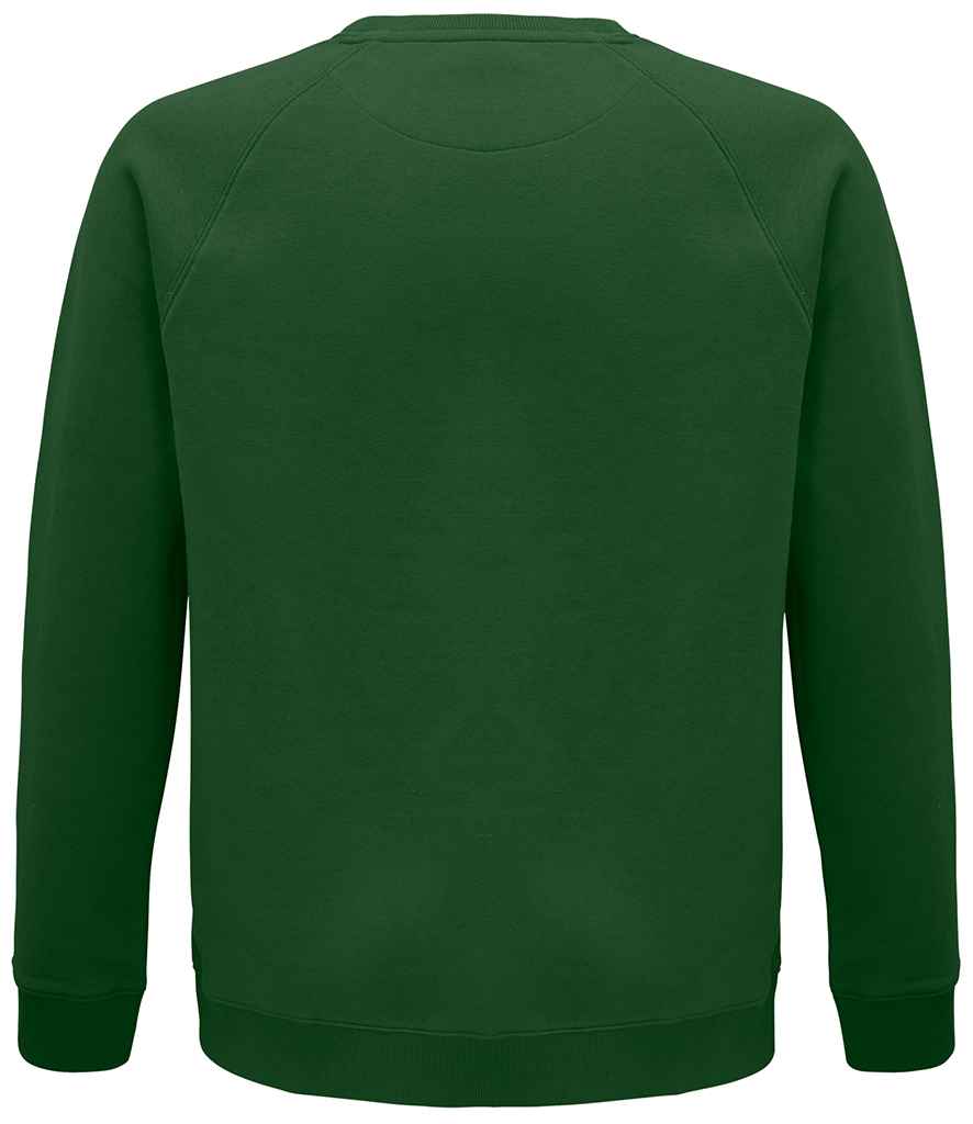 SOL'S Unisex Space Organic Raglan Sweatshirt | Bottle Green