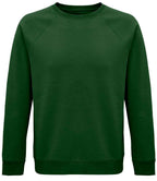 SOL'S Unisex Space Organic Raglan Sweatshirt | Bottle Green