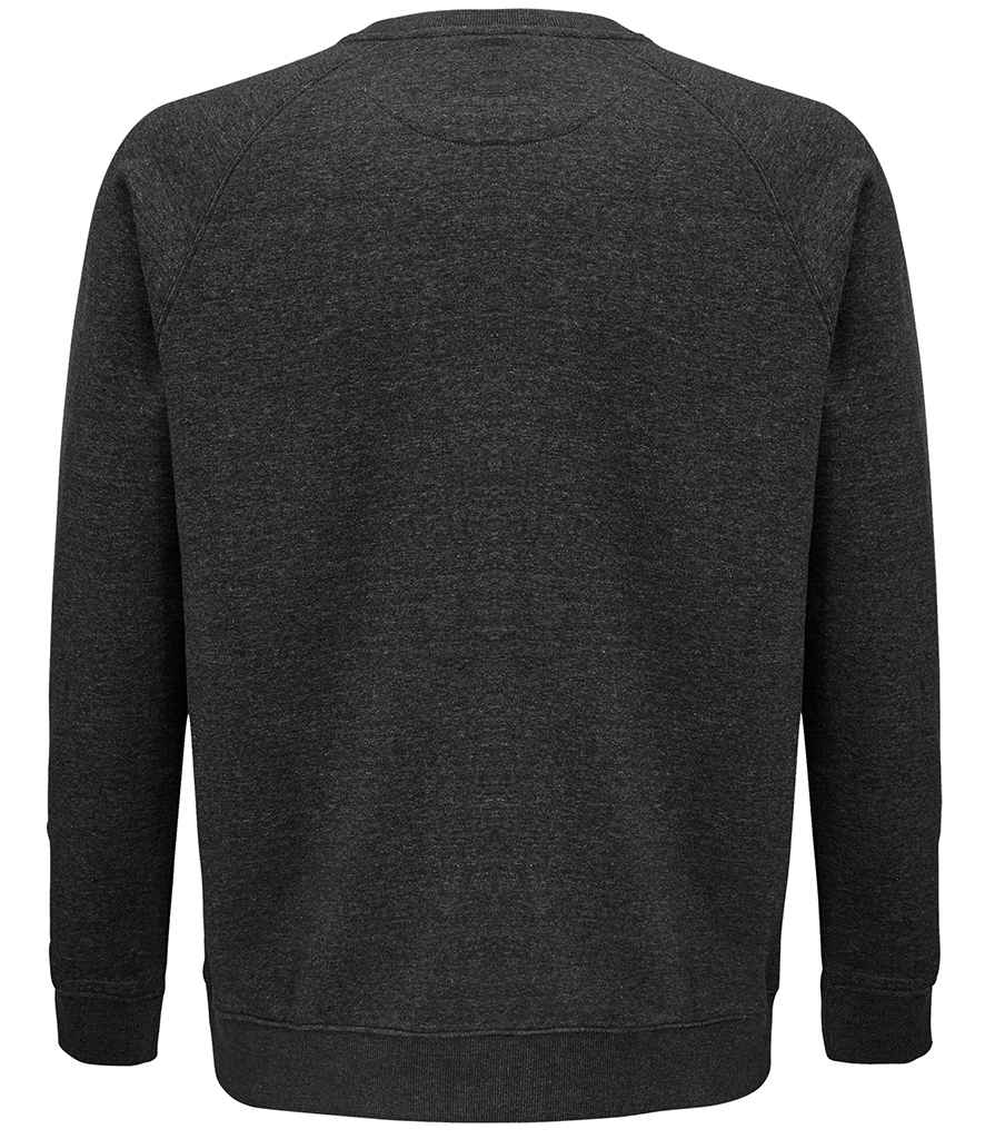 SOL'S Unisex Space Organic Raglan Sweatshirt | Charcoal Marl