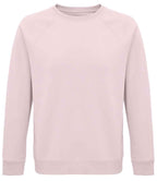 SOL'S Unisex Space Organic Raglan Sweatshirt | Pale Pink