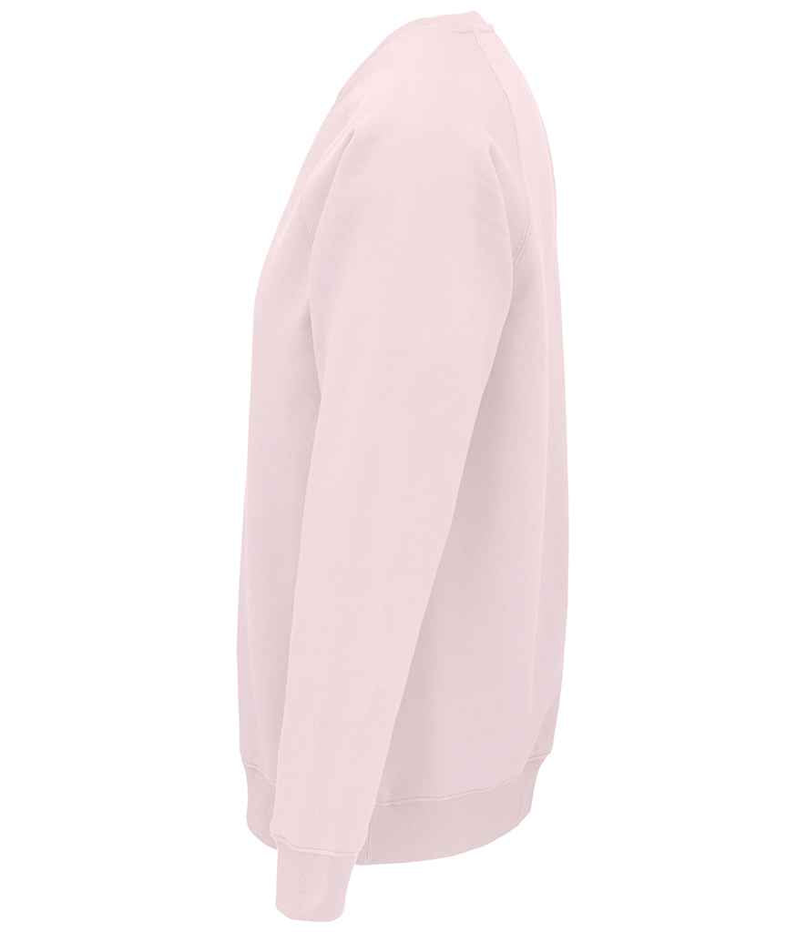 SOL'S Unisex Space Organic Raglan Sweatshirt | Pale Pink