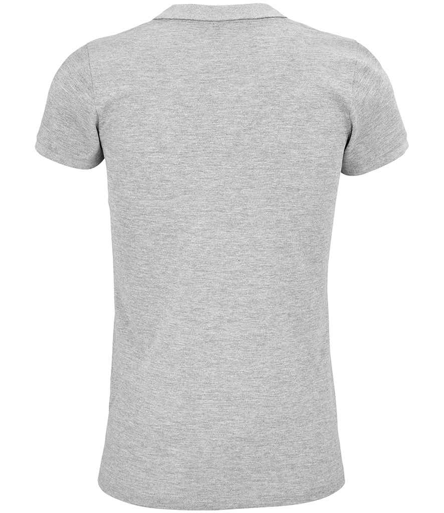 SOL'S Ladies Planet Organic Piqué Polo Shirt | Grey Marl