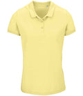 SOL'S Ladies Planet Organic Piqué Polo Shirt | Light Yellow