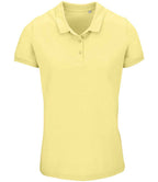 SOL'S Ladies Planet Organic Piqué Polo Shirt | Light Yellow
