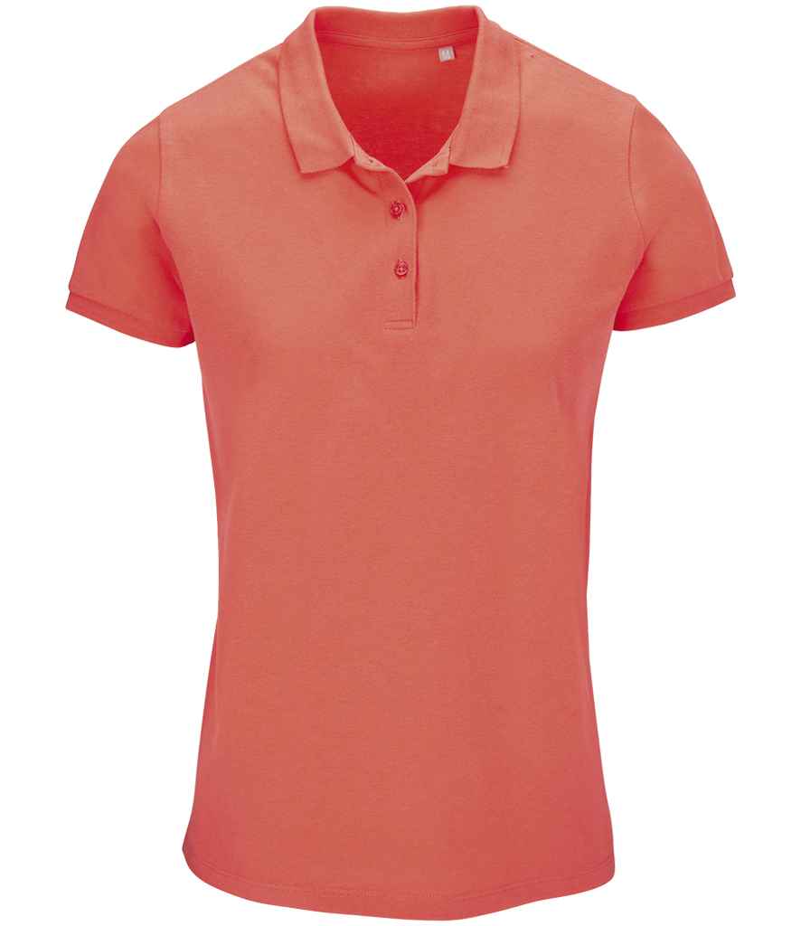 SOL'S Ladies Planet Organic Piqué Polo Shirt | Pop Orange