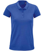 SOL'S Ladies Planet Organic Piqué Polo Shirt | Royal Blue