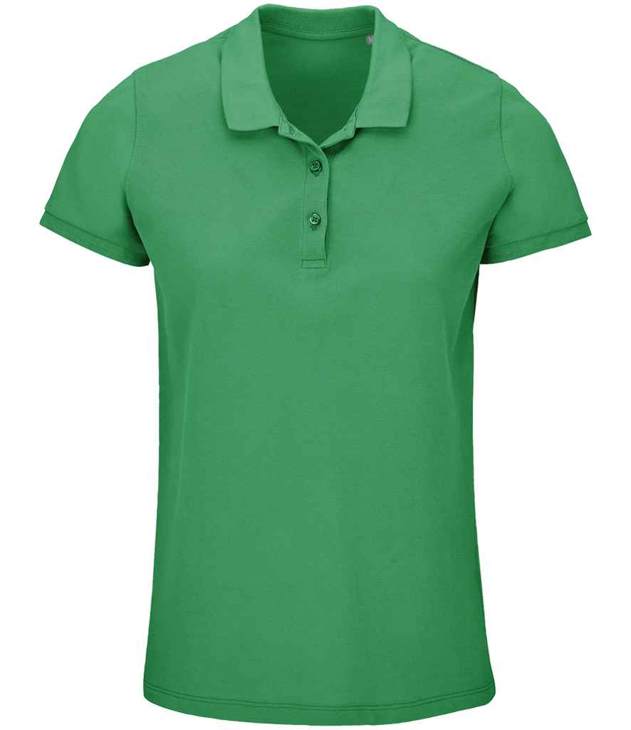 SOL'S Ladies Planet Organic Piqué Polo Shirt | Spring Green