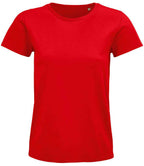 SOL'S Ladies Pioneer Organic T-Shirt | Red