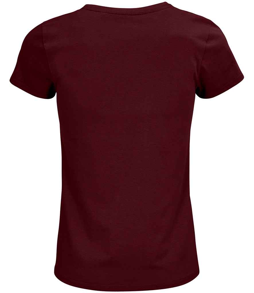 SOL'S Ladies Crusader Organic T-Shirt | Burgundy