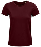 SOL'S Ladies Crusader Organic T-Shirt | Burgundy