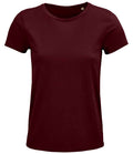 SOL'S Ladies Crusader Organic T-Shirt | Burgundy
