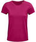 SOL'S Ladies Crusader Organic T-Shirt | Fuchsia