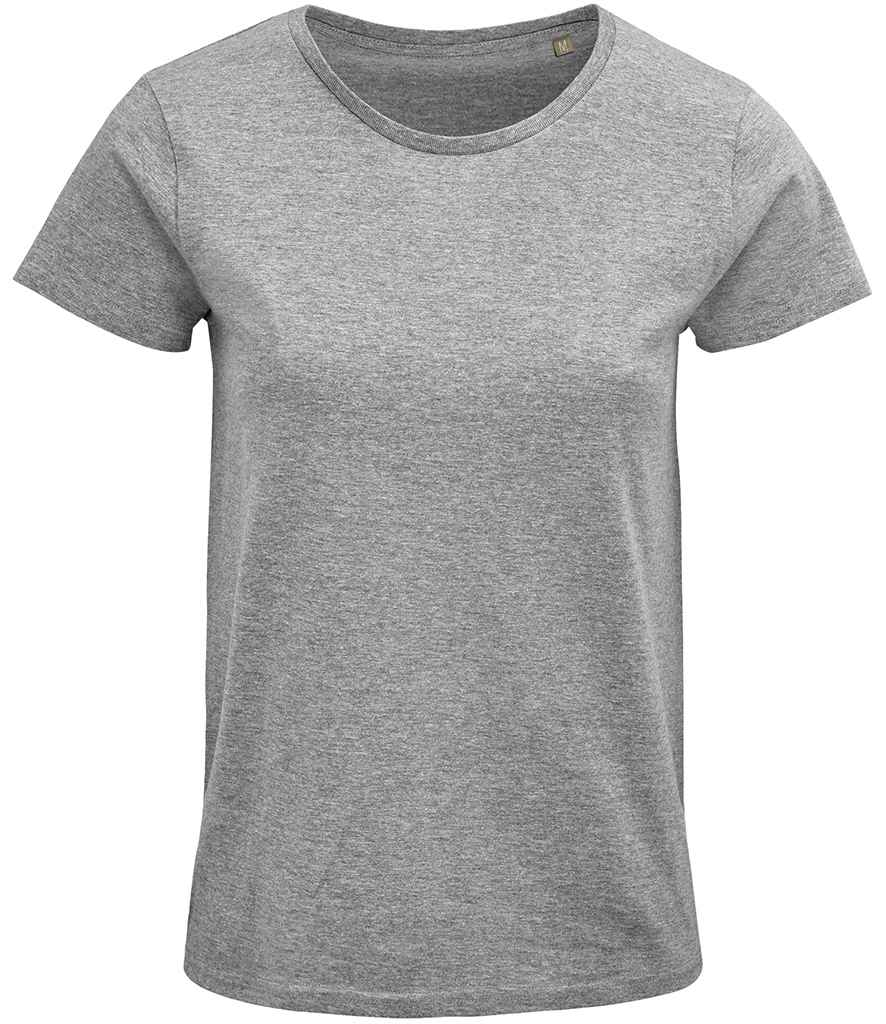 SOL'S Ladies Crusader Organic T-Shirt | Grey Marl