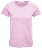 SOL'S Ladies Crusader Organic T-Shirt | Heather Pink