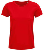 SOL'S Ladies Crusader Organic T-Shirt | Red