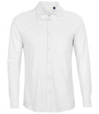NEOBLU Basile Organic Cotton Long Sleeve Piqué Shirt