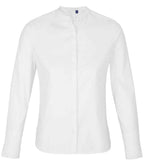 NEOBLU Ladies Bart Mao Collar Long Sleeve Poplin Shirt Soft and Stylish for Every Occasion