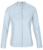 NEOBLU Ladies Bart Mao Collar Long Sleeve Poplin Shirt Soft and Stylish for Every Occasion