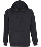 SOL'S Unisex Carter Full Zip Hoodie | Black