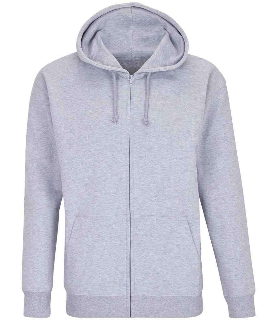 SOL'S Unisex Carter Full Zip Hoodie | Grey Marl